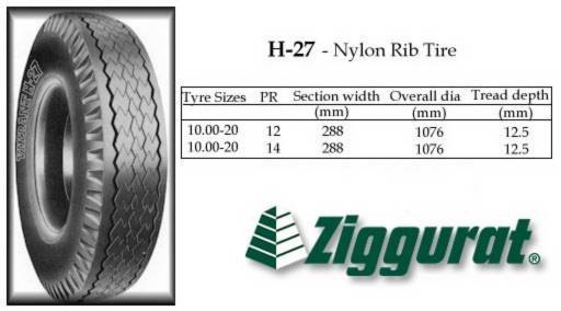 H-27 Nylon Rib Tire