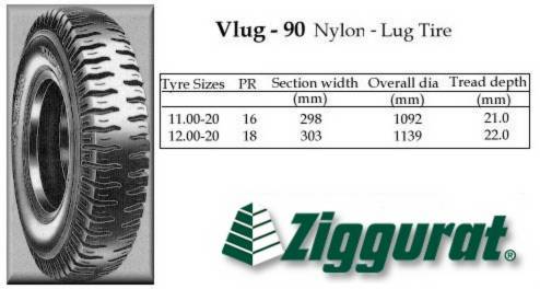 ZIGGURAT VLUG-90 Nylon Lug Tire