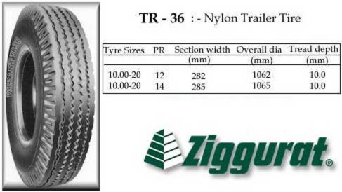ZIGGURAT TR-36 Trailer Tire